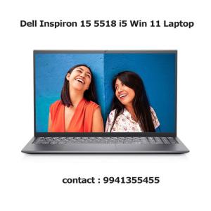 Dell Inspiron 15 5518 i5 Win 11 Laptop Price in Hyderabad, telangana