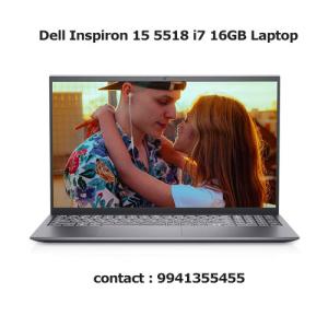 Dell Inspiron 15 5518 i7 16GB Laptop Price in Hyderabad, telangana